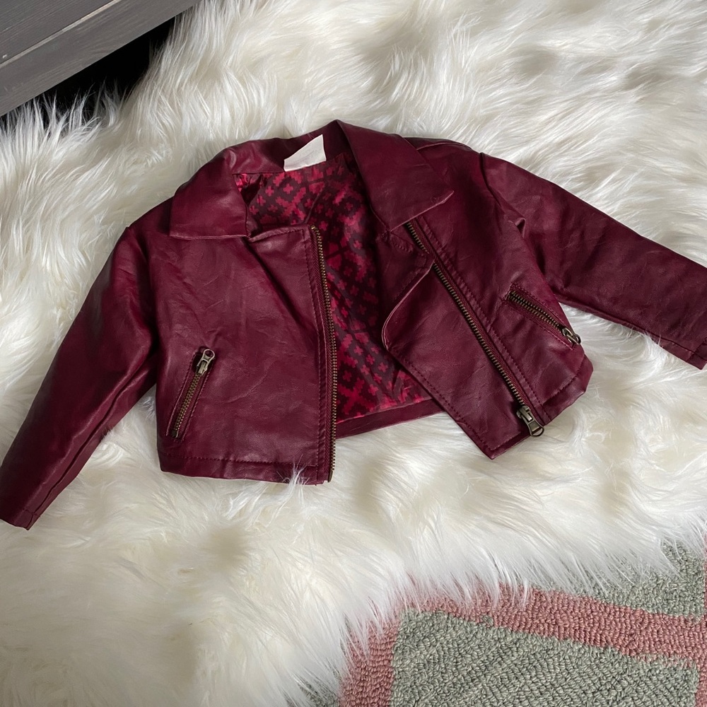 SOLD Faux leather 12 month jacket